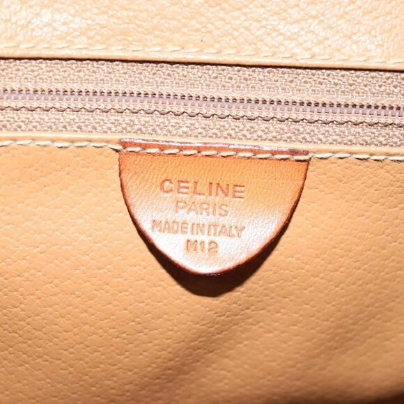 CELINE Macadam Canvas Shoulder Bag PVC Leather Brown Auth - Picture 13 of 16